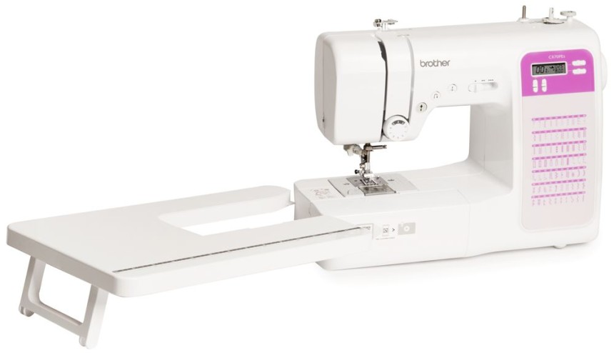 Shopty Brother CX70PE (Patchwork Edition) - Macchina per cucire elettronica con 70 punti di cucito (utili elastici ornamentali) cucitura Automatica display multifunzione + Tavolo Quilt & Patchwork Nuovo