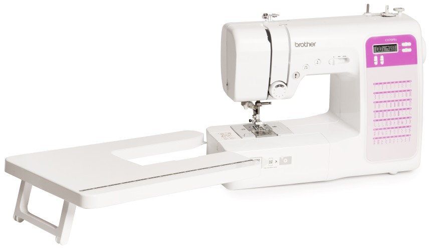 Shopty Brother CX70PES (Patchwork Edition) - Macchina per cucire elettronica con 70 punti di cucito (utili elastici ornamentali) cucitura Automatica display multifunzione + Tavolo Quilt & Patchwork Outlet