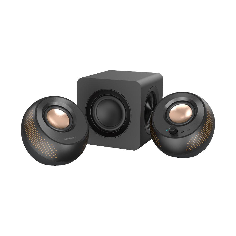 ﻿Creative Pebble X Plus Altoparlanti con subwoofer 2.1 USB-C e illuminazione RGB personalizzabile per computer Italy