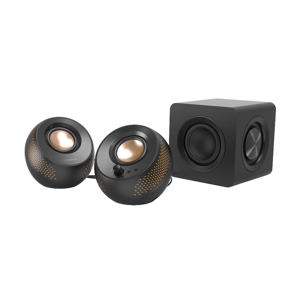 ﻿Creative Pebble X Plus Altoparlanti con subwoofer 2.1 USB-C e illuminazione RGB personalizzabile per computer Italy