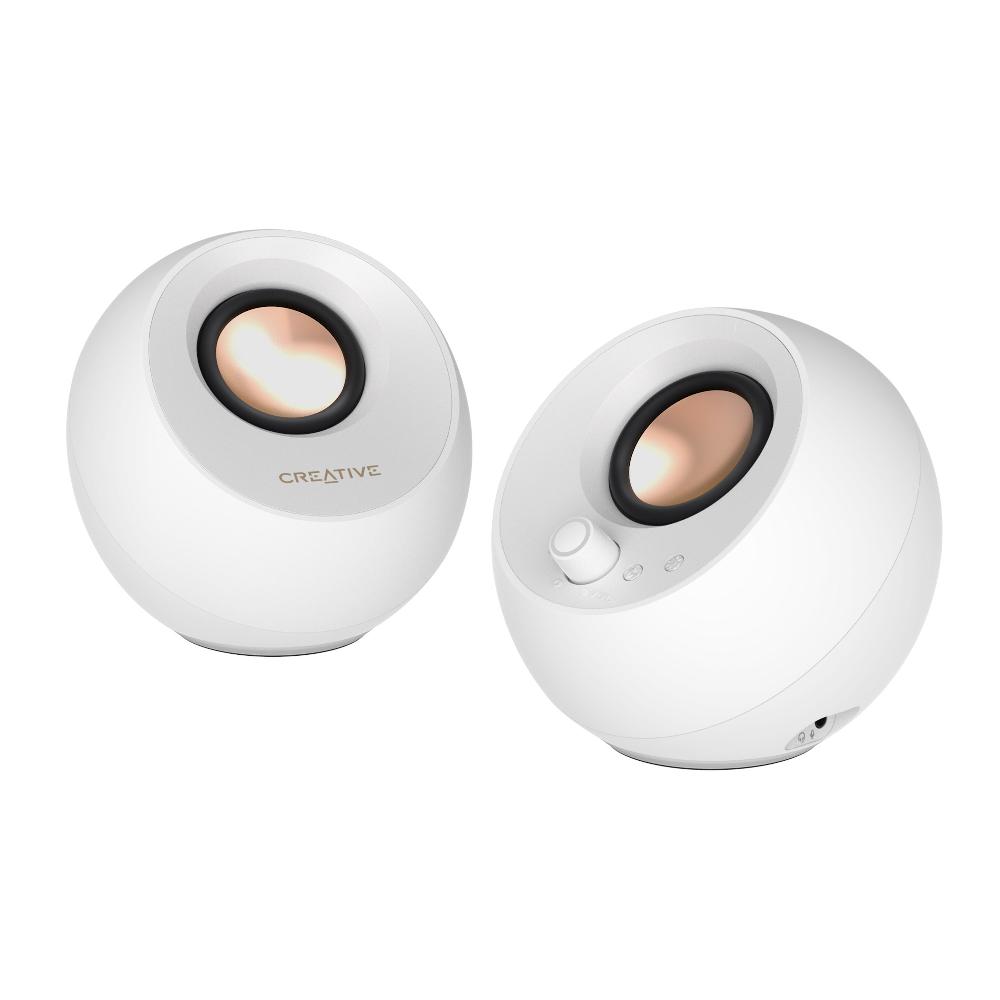 Creative Pebble Pro Altoparlanti minimalisti USB-C 2.0 per computer con Bluetooth® 5.3 e illuminazione RGB personalizzabile Consegna Veloce