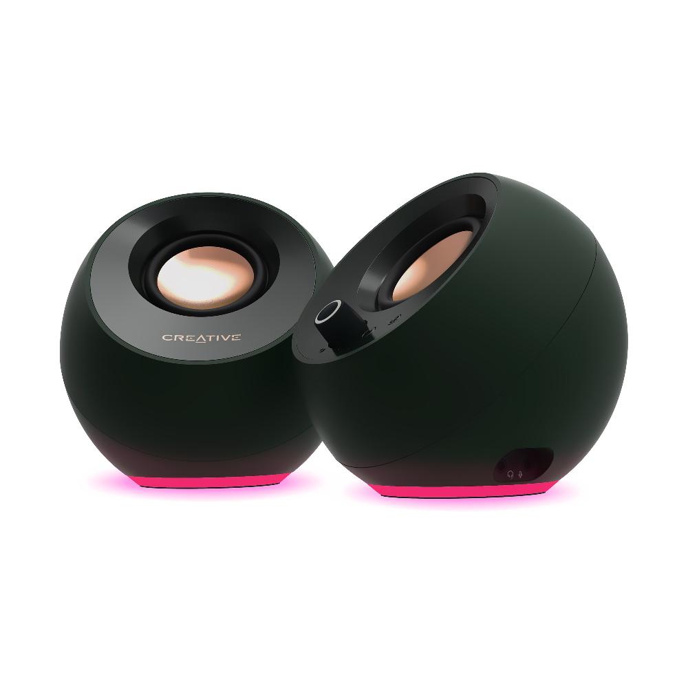 Creative Pebble Pro Altoparlanti minimalisti USB-C 2.0 per computer con Bluetooth® 5.3 e illuminazione RGB personalizzabile Consegna Veloce