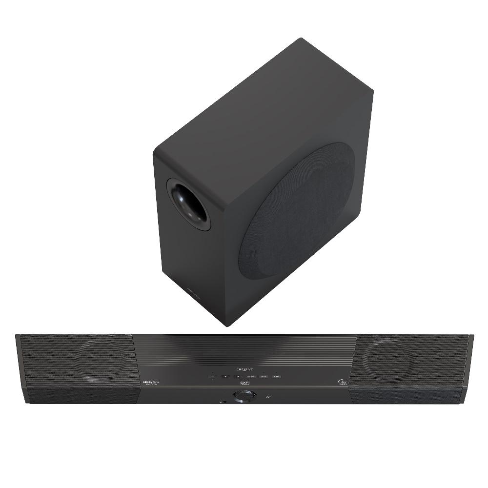 Creative SXFI CARRIER Soundbar con sistema di altoparlanti Dolby Atmos® subwoofer wireless e Super X-Fi® Headphone Holography Shopping Online