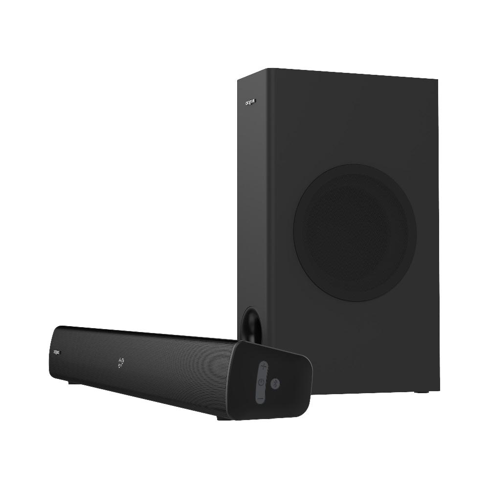 Creative Stage V2 Soundbar e subwoofer 2.1 con Clear Dialog e Surround di Sound Blaster per TV e monitor desktop In Vendita