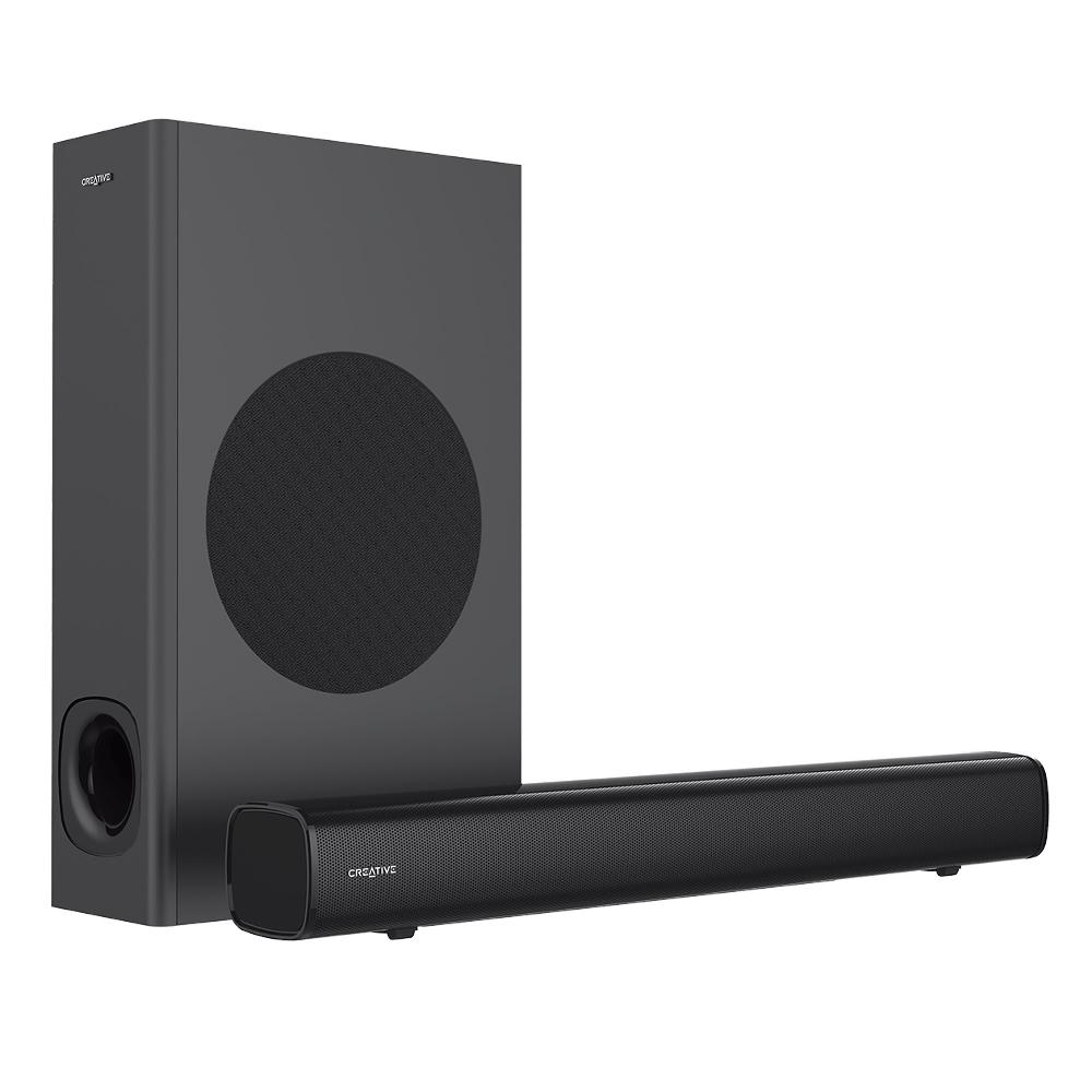 Creative Stage Soundbar Creative Stage under-monitor a 2.1 canali ad alte prestazioni con subwoofer per TV computer e schermi ultrawide Saldi