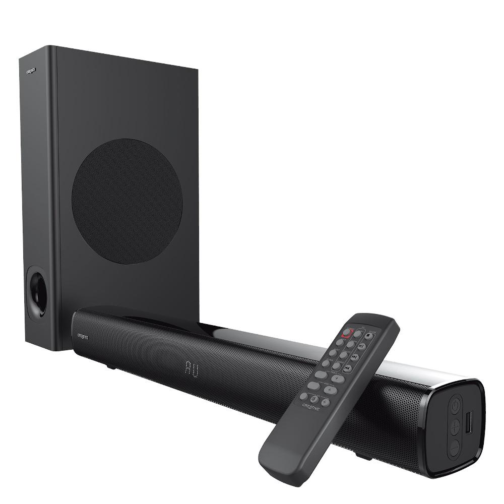 Creative Stage Soundbar Creative Stage under-monitor a 2.1 canali ad alte prestazioni con subwoofer per TV computer e schermi ultrawide Saldi