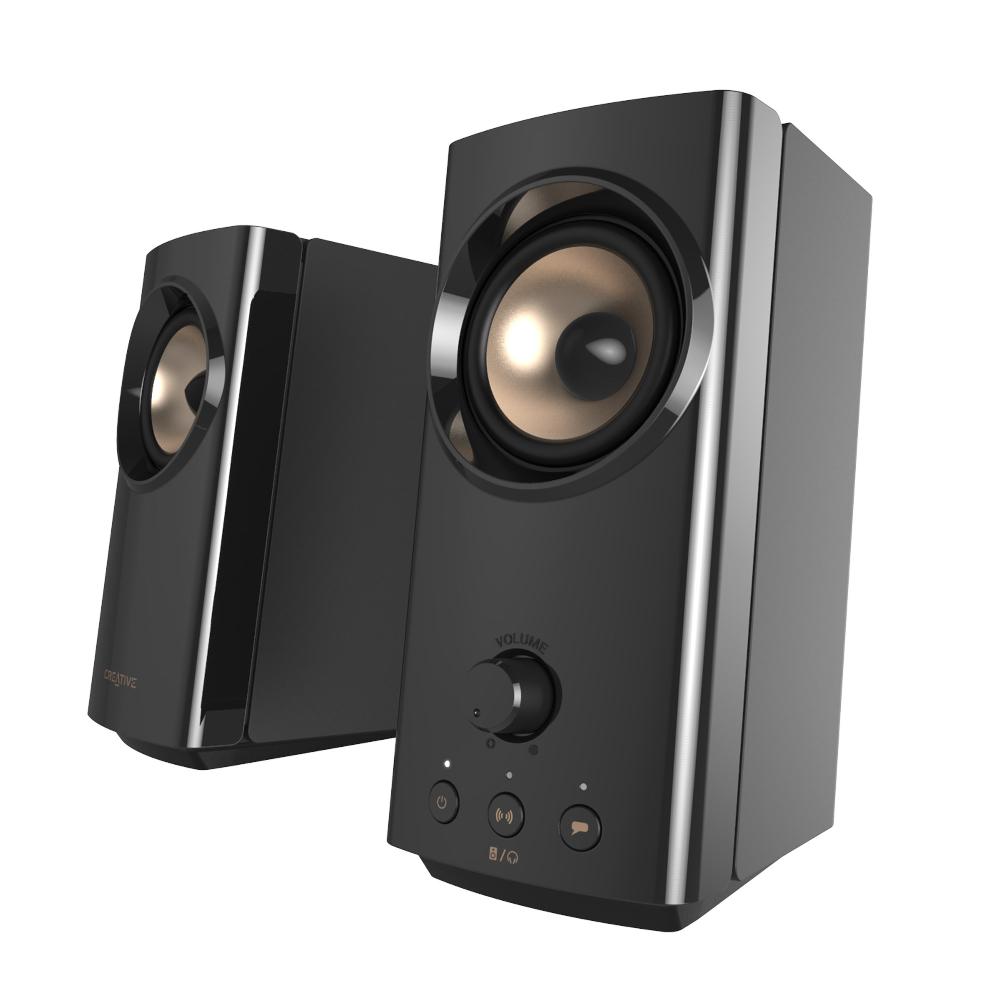 Creative T60 Altoparlanti desktop compatti Hi-Fi 2.0 con Clear Dialog Surround by Sound Blaster e SmartComms Kit Saldi Di Fabbrica