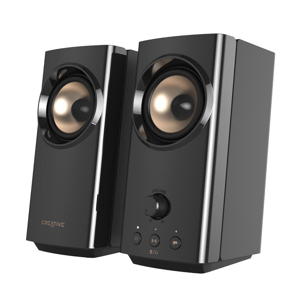 Creative T60 Altoparlanti desktop compatti Hi-Fi 2.0 con Clear Dialog Surround by Sound Blaster e SmartComms Kit Saldi Di Fabbrica