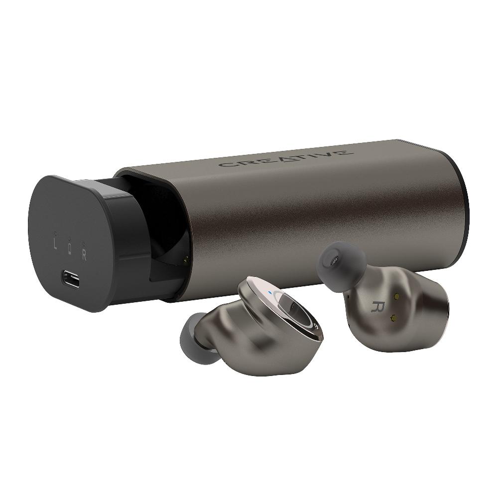 Creative Outlier Pro Cuffie intrauricolari True Wireless resistenti al sudore con ANC ibrido Convenienza
