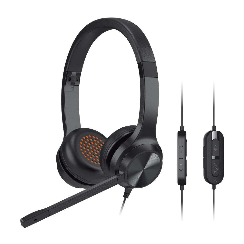 Creative Chat USB Cuffie on-ear con microfono a cancellazione del rumore swivel-to-mute e SmartComms Kit Vendita Economica