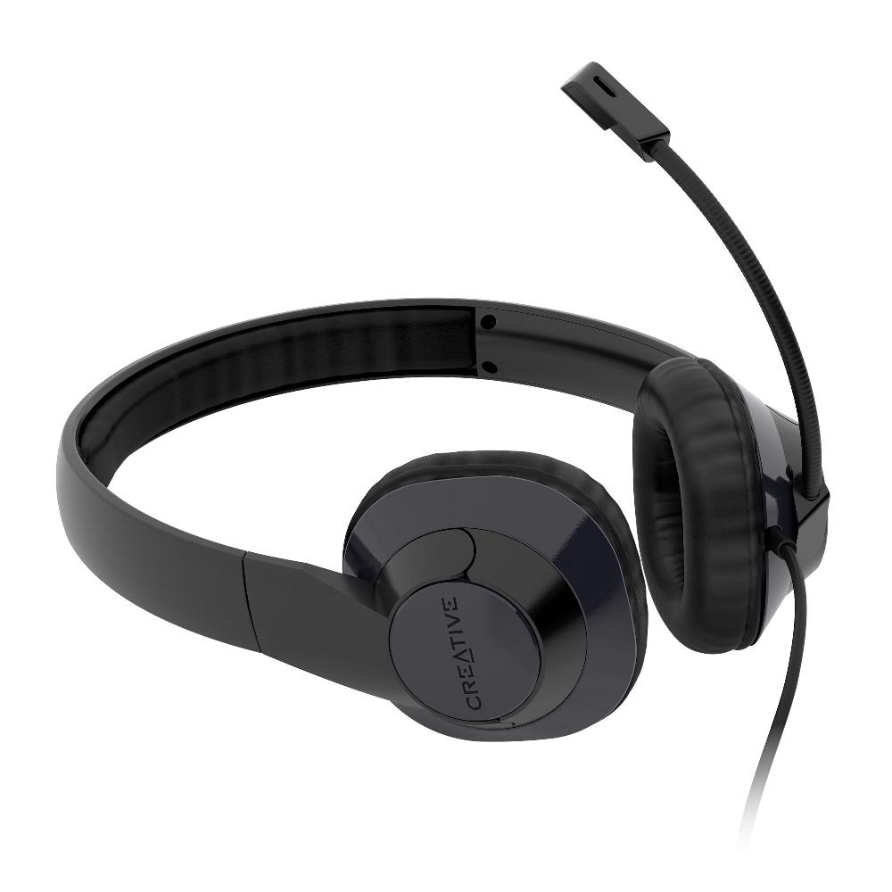 Creative HS-720 V2 Cuffie USB con microfono a condensatore con cancellazione del rumore e telecomando a cavo con pulsante di disattivazione del microfono per le videochiamate I Più Venduti