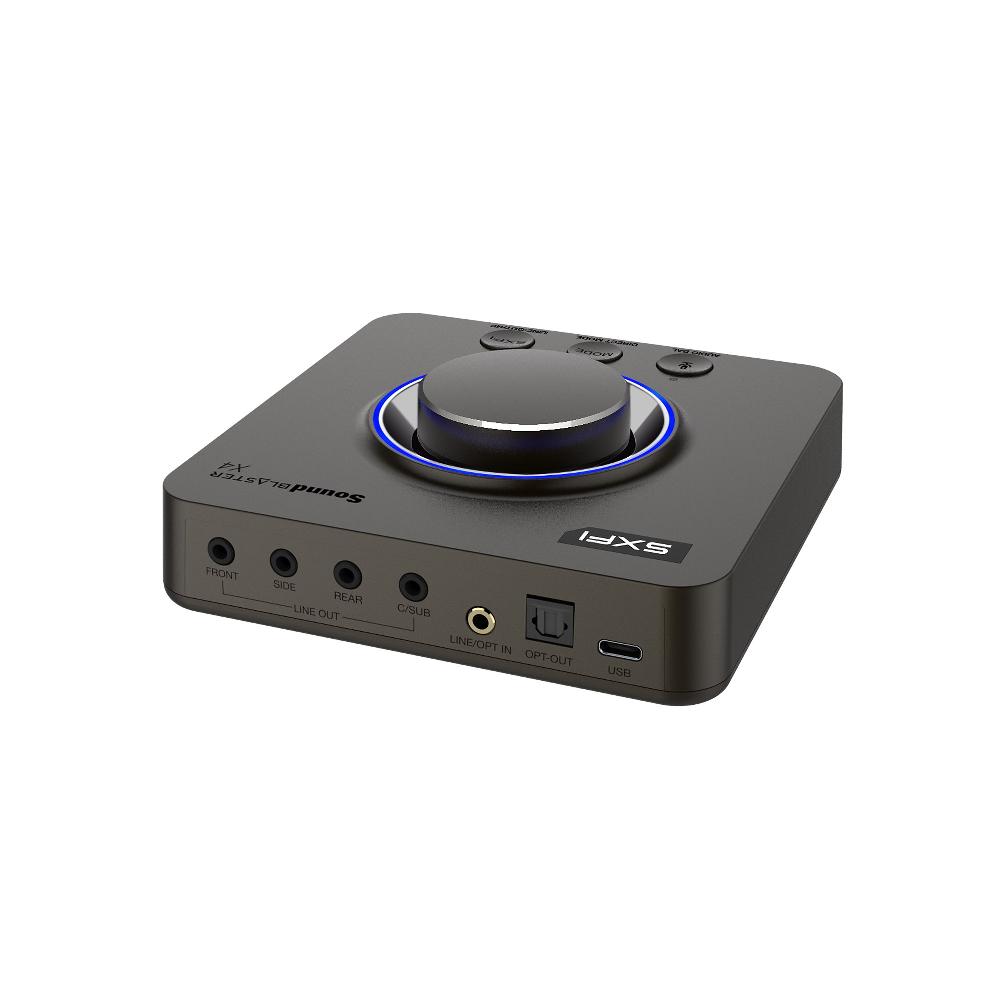 Creative Sound Blaster X4 Scheda audio DAC e amplificatore USB esterno 7.1 ad alta risoluzione con tecnologia Super X-Fi® e SmartComms Kit Pezzi Unici