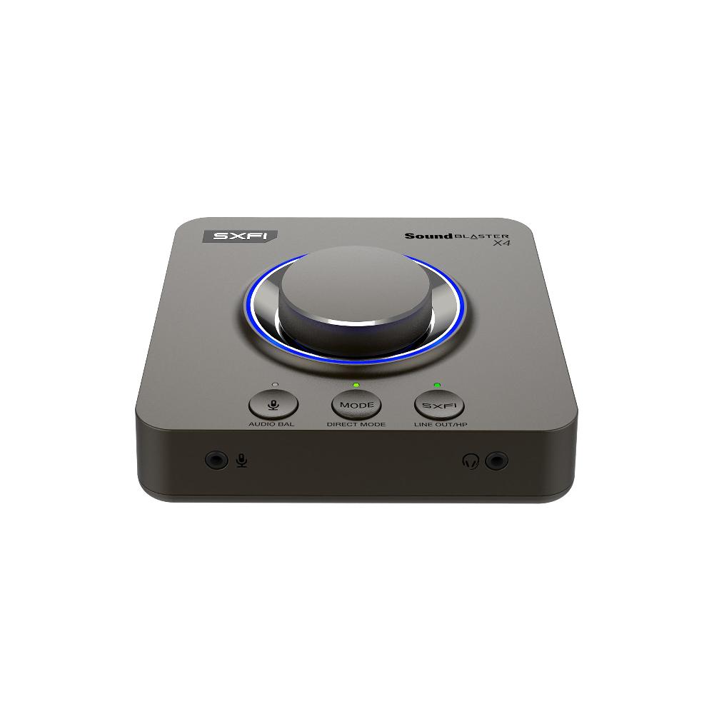 Creative Sound Blaster X4 Scheda audio DAC e amplificatore USB esterno 7.1 ad alta risoluzione con tecnologia Super X-Fi® e SmartComms Kit Pezzi Unici