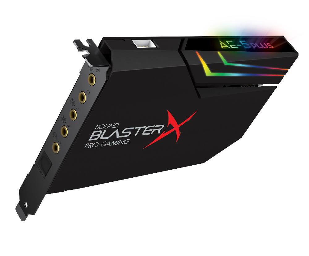 Creative Sound BlasterX AE-5 Plus Scheda audio e DAC da gaming PCI-e ad alta risoluzione con illuminazione RGB codifiche Dolby Digital Live e DTS Shopping Online