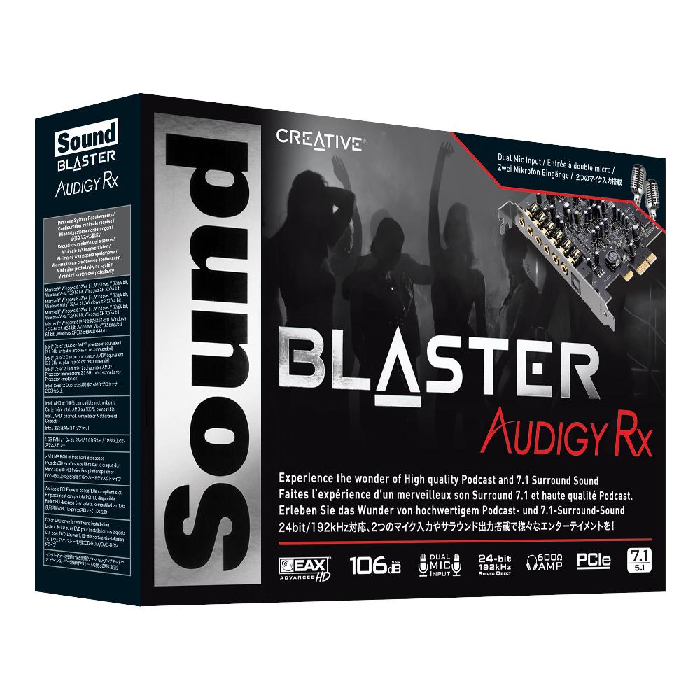 Creative Sound Blaster Audigy Rx La soluzione di registrazione ottimale per piattaforme con scheda audio PCIe Prezzo Ridotto