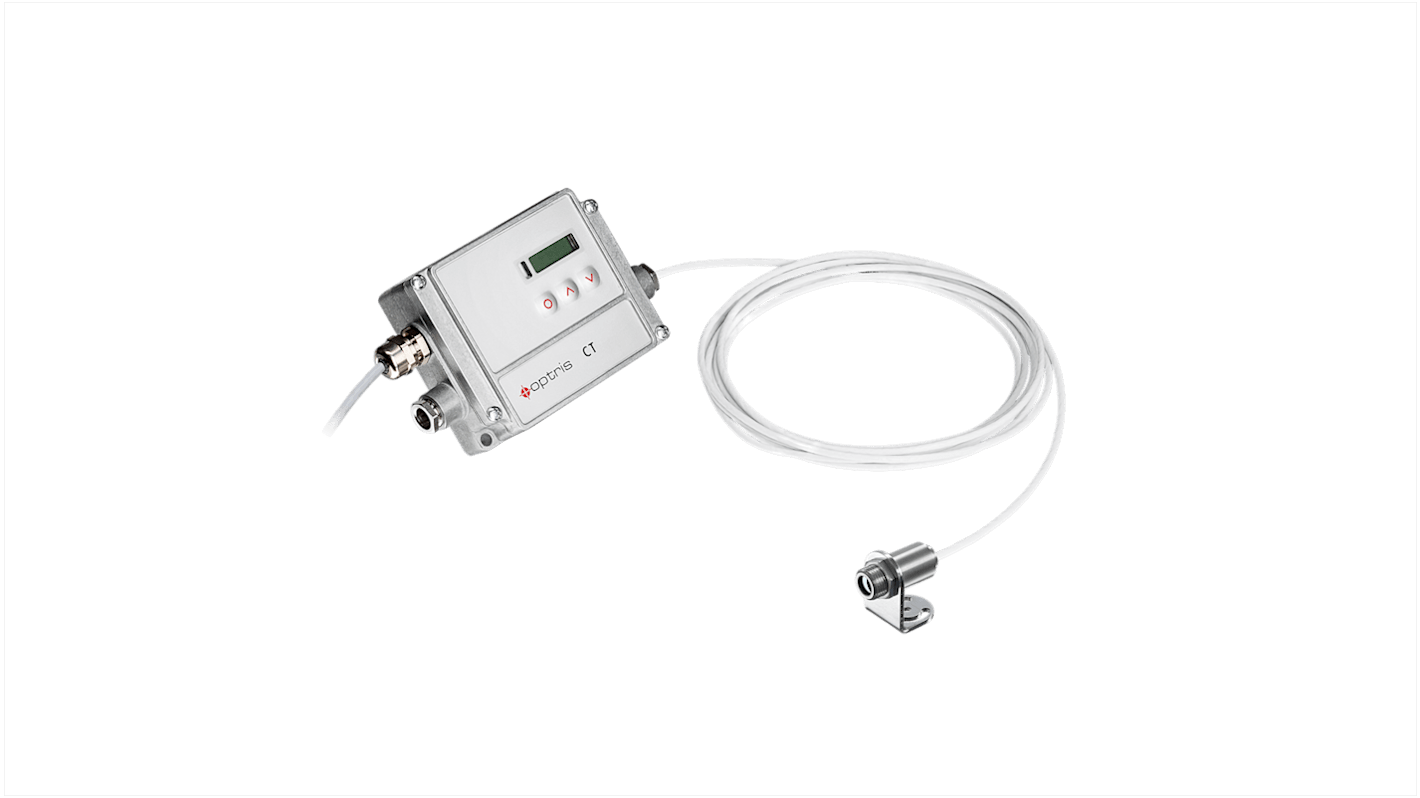 Rs-Online Sensore di temperatura IR Optris temperatura +50°C → +1800°C Termometro Analogico digitale cavo da 3m