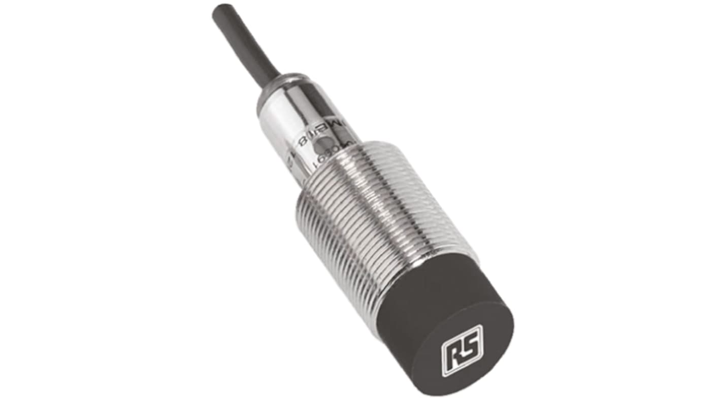 Rs-Online Sensore di prossimità Cilindro filettato RS PRO M18 rilevamento 8 mm 10 → 30 V c.c
