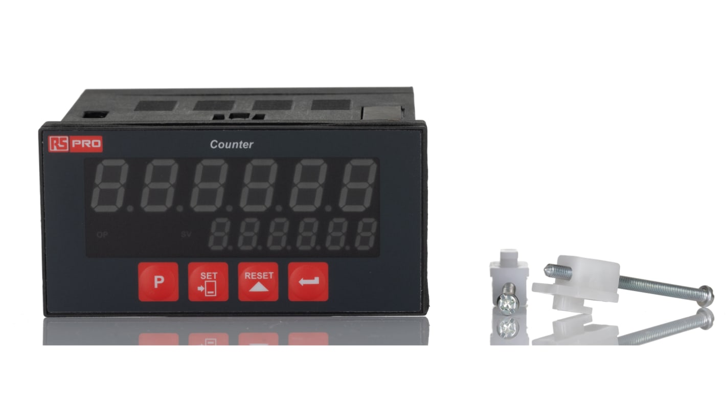 Rs-Online Contatore elettronico RS PRO Impulsi 20kHz display LED 6 cifre 230 V ca
