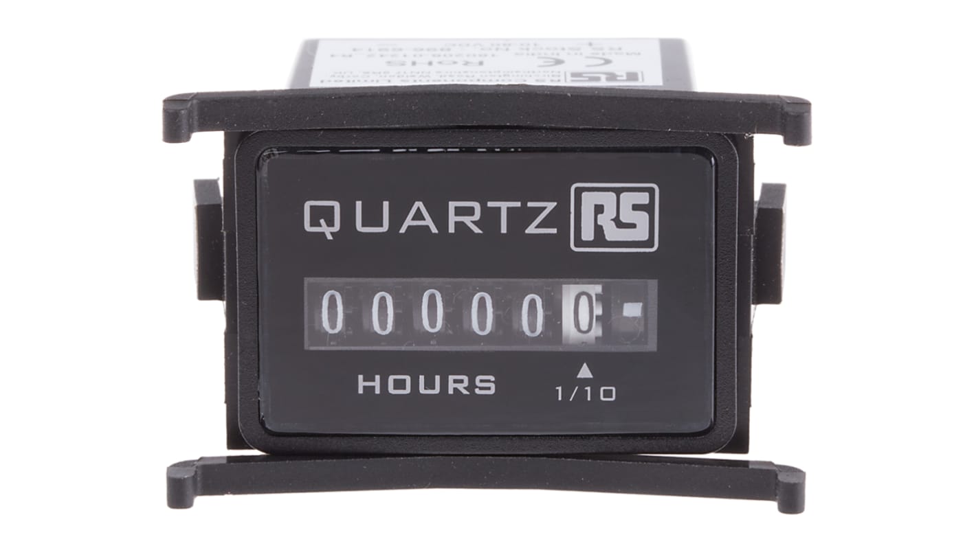 Rs-Online Contatore elettronico RS PRO Ore 50Hz display Analogico 6 cifre 10 → 80 V c.c
