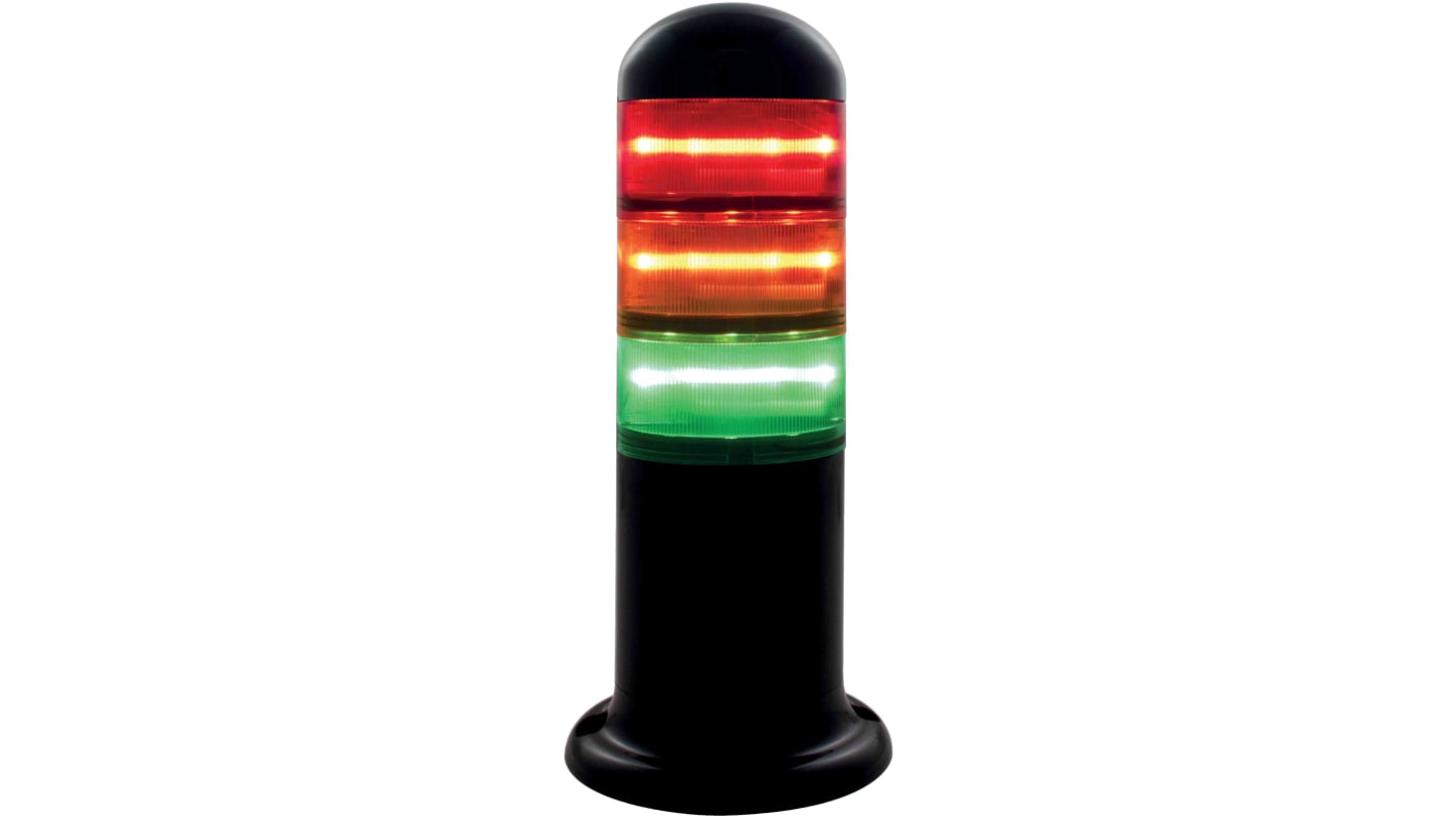 Rs-Online Torretta di segnalazione RS PRO 120 240 V ca LED lenti Rosso/Verde/Ambra Promozione Limitata