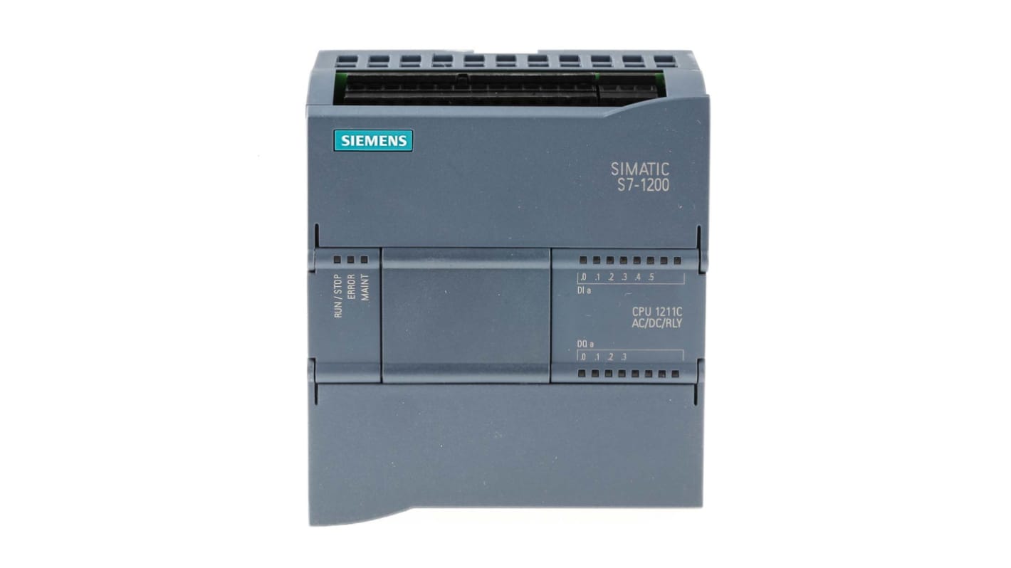 Rs-Online CPU PLC Siemens SIMATIC S7-1200 ingressi: 6 (digitale 2 interruttori come analogico) uscite: 4 (uscita digitale 2025