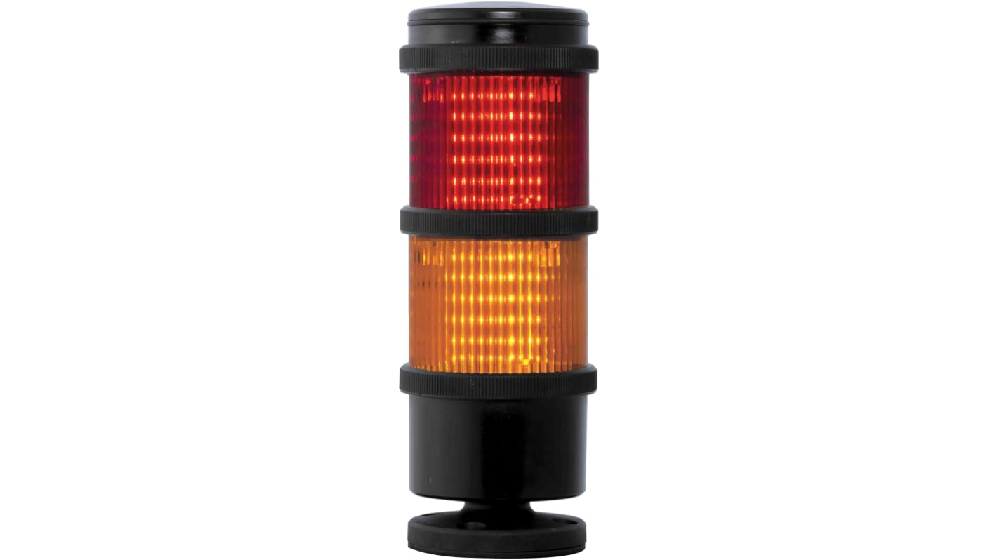 Rs-Online Torretta di segnalazione RS PRO 240 V LED 2 elementi lenti Rosso/Ambra Offerta speciale