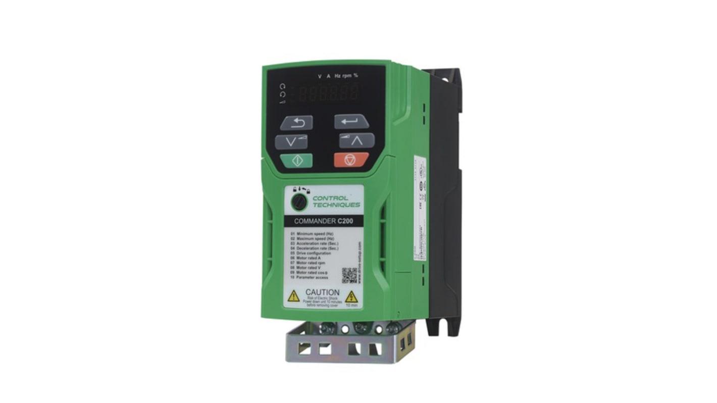 Rs-Online Inverter Control Techniques 0 75 kW 200 → 240 V c.a. 1 fase 0 → 550Hz Offerta migliore