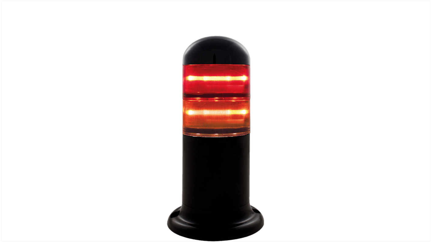 Rs-Online Torretta di segnalazione RS PRO 120 → 240 V LED 2 elementi lenti Rosso/Ambra Sconto