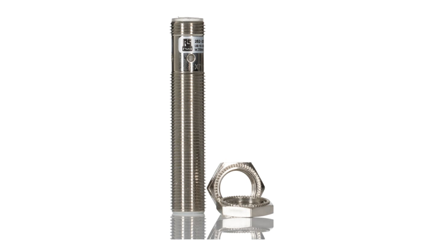 Rs-Online Sensore di prossimità Cilindro filettato RS PRO M12 rilevamento 4 mm 10 → 30 V CC Offerta Giorno del Papà