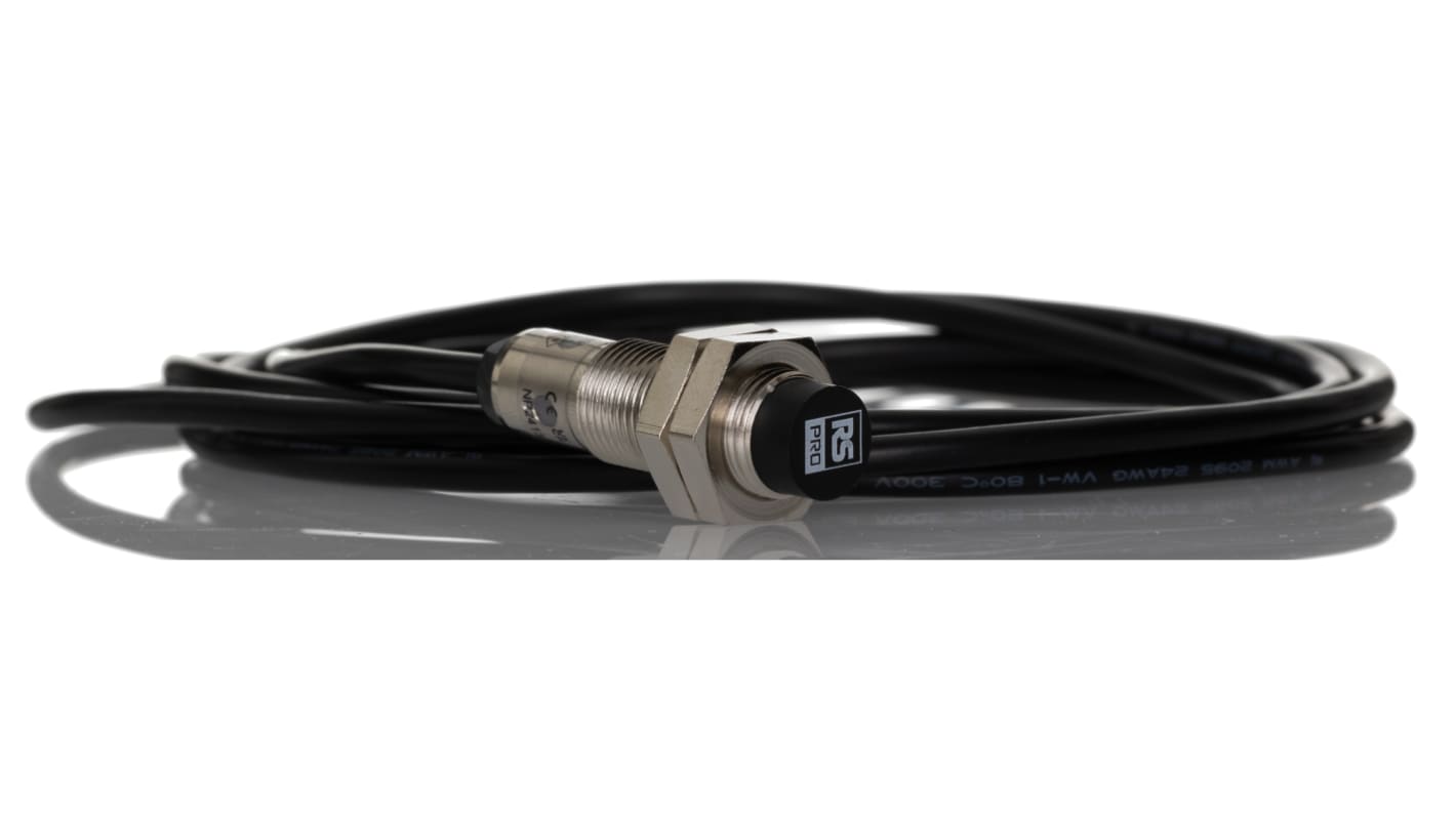 Rs-Online Sensore di prossimità Cilindro filettato RS PRO M12 rilevamento 4 mm 10 → 30 V c.c Offerta Anniversario