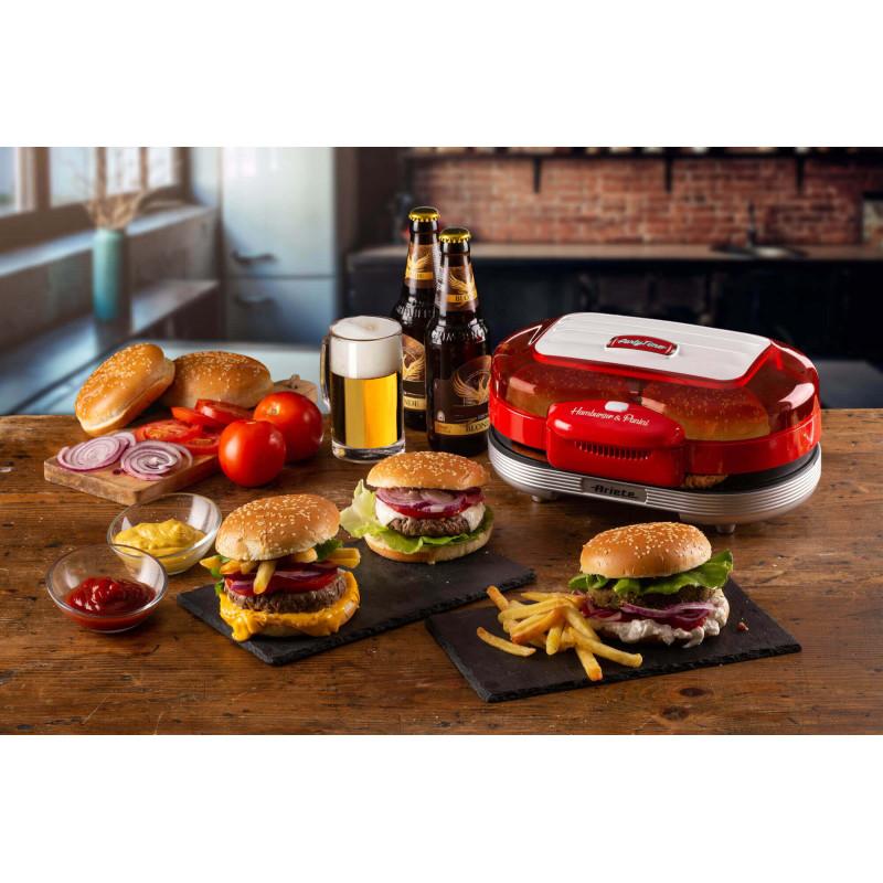Ariete GRIGLIA ELETTRICA PER HAMBURGER ROSSO Consegna Veloce