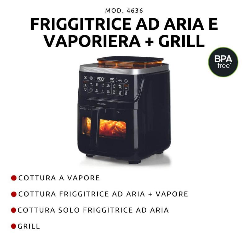 Ariete FRIGGITRICE AD ARIA VAPORE E GRILL Fino Al -60%