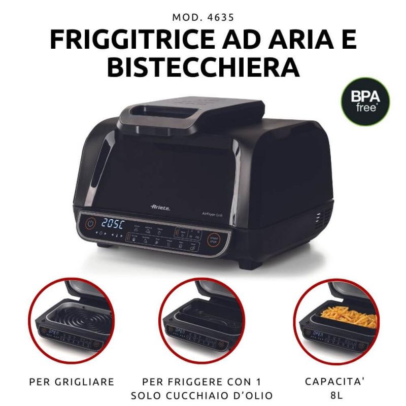 Ariete FRIGGITRICE AD ARIA E BISTECCHIERA Shopping Online