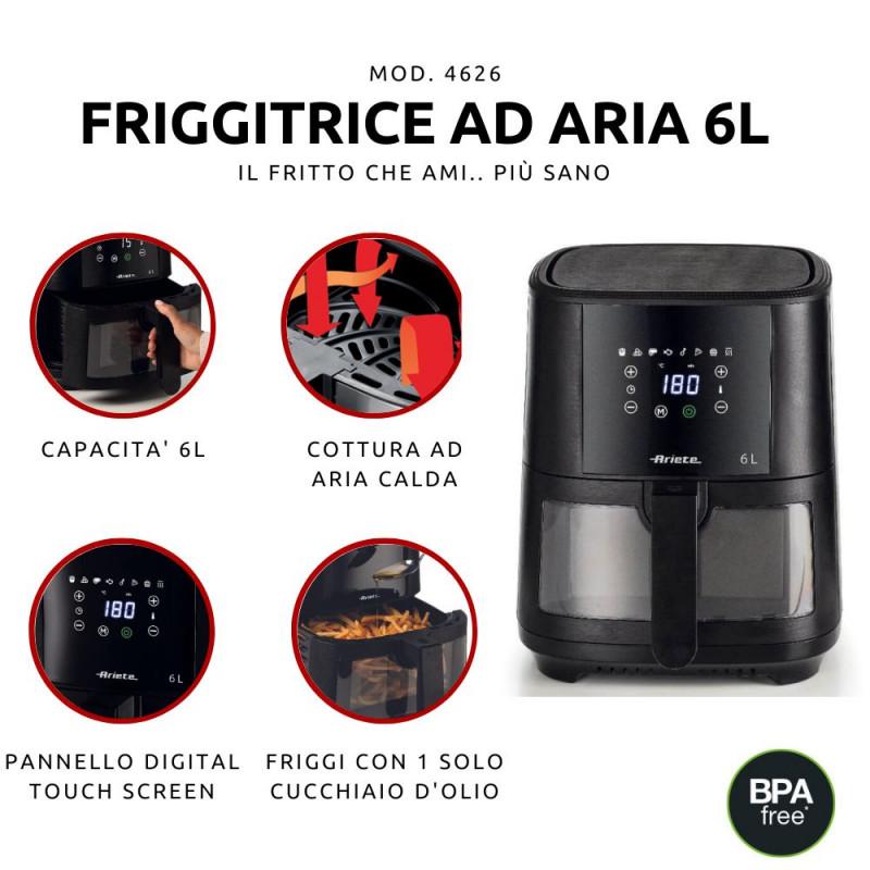 Ariete FRIGGITRICE AD ARIA 6 LITRI CON VETRO Convenienza