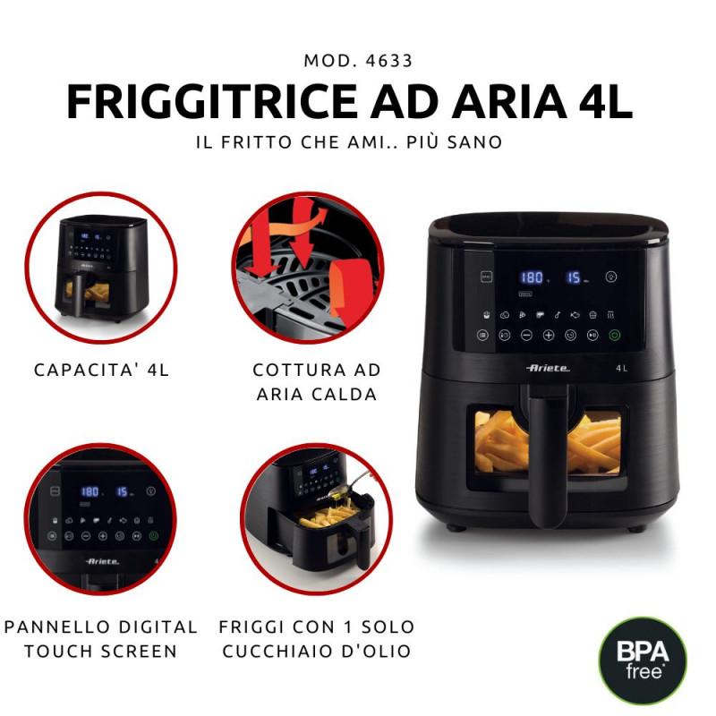 Ariete FRIGGITRICE AD ARIA 4LITRI CON VETRO Presa
