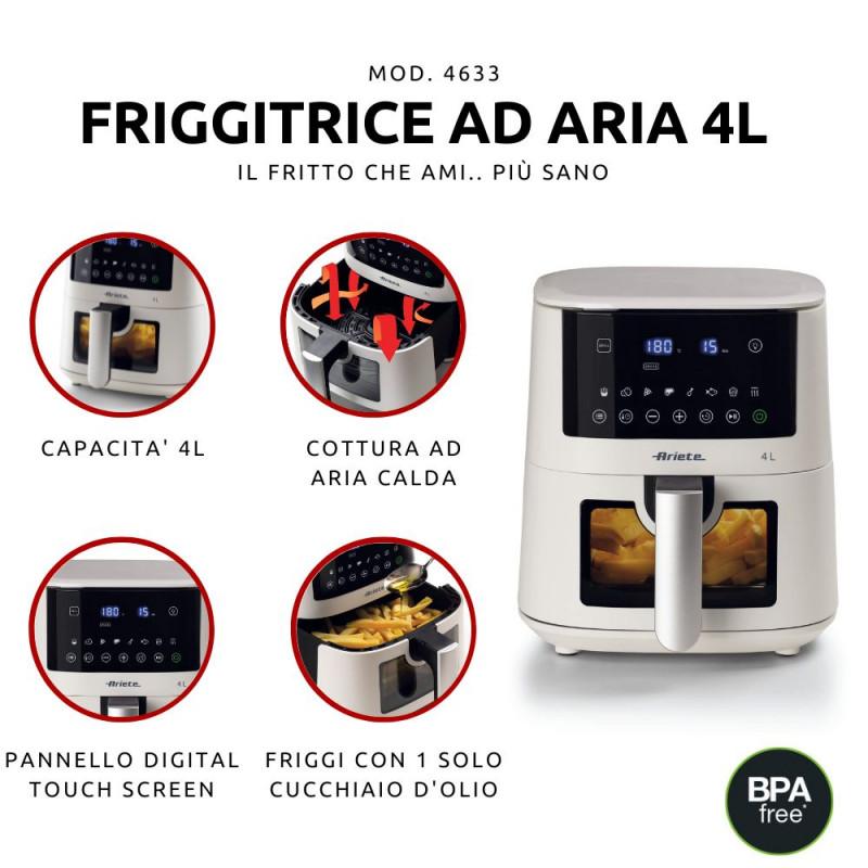 Ariete FRIGGITRICE AD ARIA 4LITRI CON VETRO Sconto