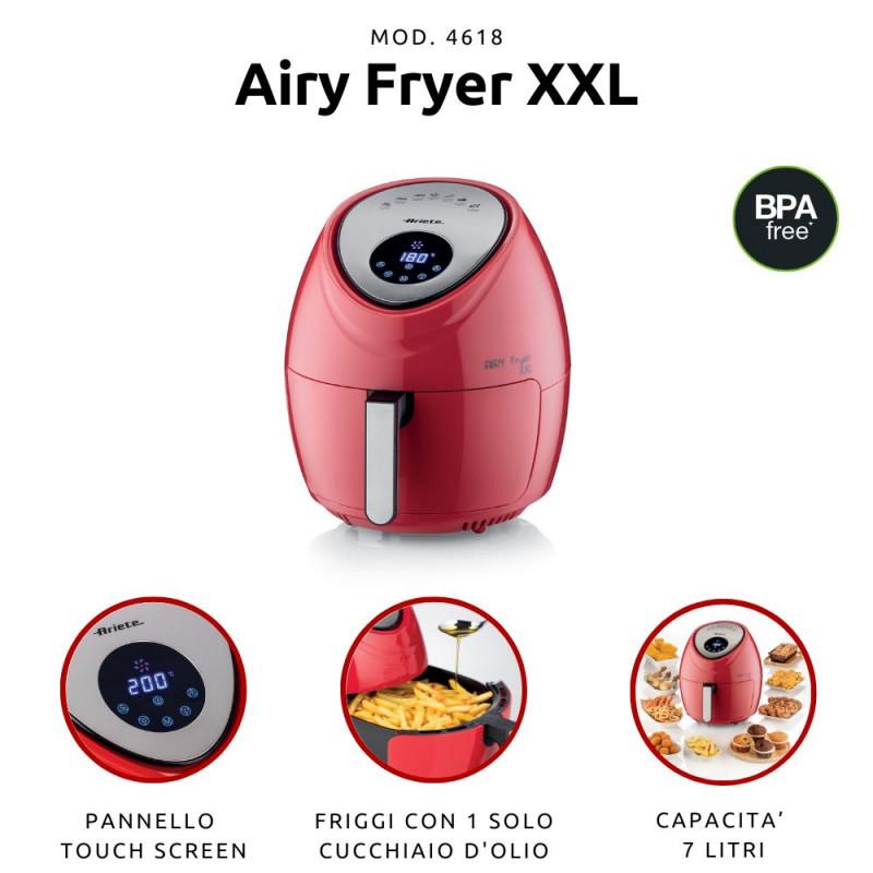 Ariete FRIGGITRICE AD ARIA XXL DA 7 LITRI ROSSO Vendita Calda