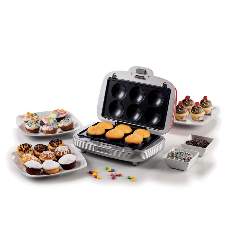 Ariete PIASTRA ELETTRICA PER MUFFIN DONUTS E SANDWICHES ROSSO Nuova