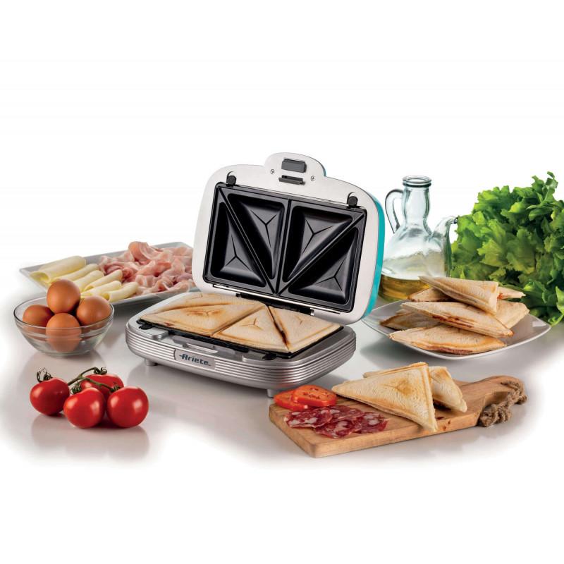 Ariete PIASTRA ELETTRICA PER MUFFIN DONUTS E SANDWICHES CELESTE Moda