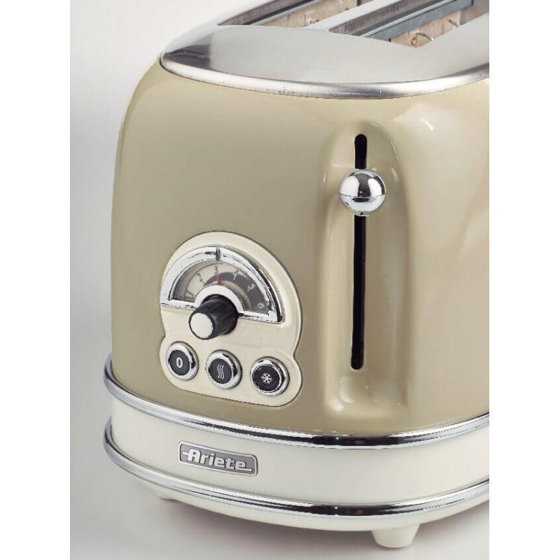 Ariete TOSTAPANE 2 FETTE VINTAGE BEIGE Fino Al -60%