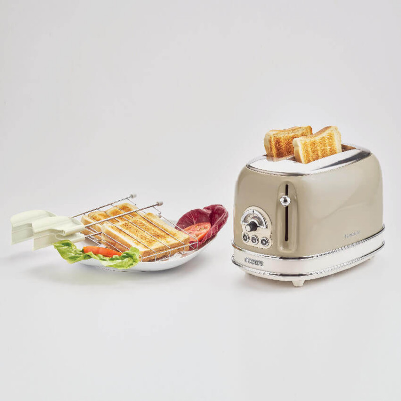 Ariete TOSTAPANE 2 FETTE VINTAGE BEIGE Fino Al -60%