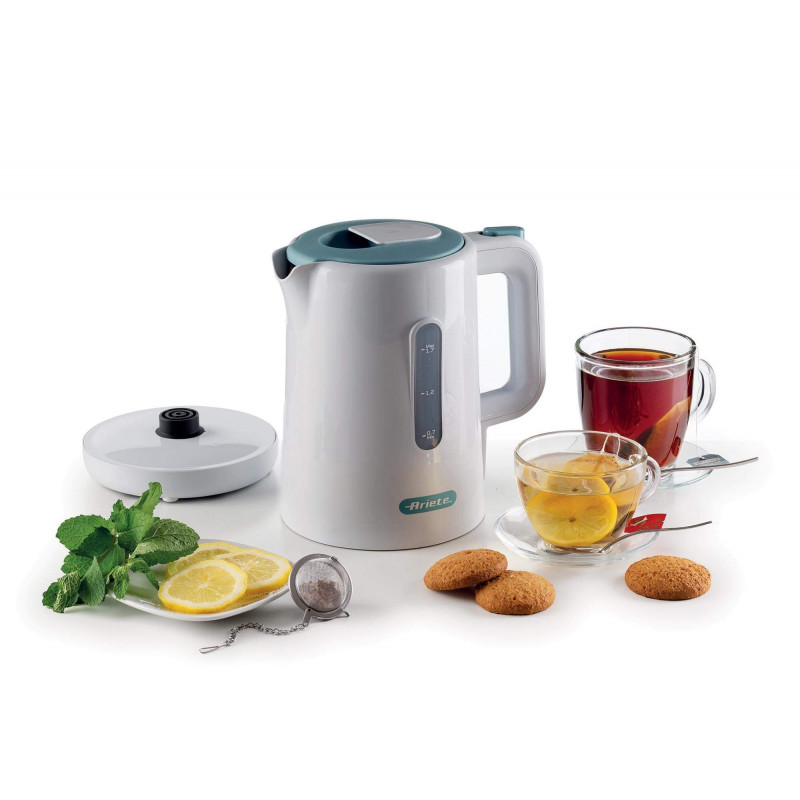 Ariete BOLLITORE ELETTRICO 1 7L BREAKFAST BIANCO &AMP; CELESTE Nuovo