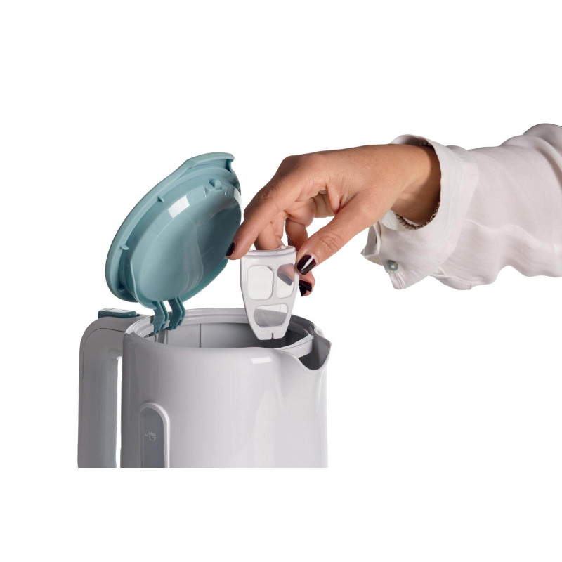 Ariete BOLLITORE ELETTRICO 1 7L BREAKFAST BIANCO &AMP; CELESTE Nuovo