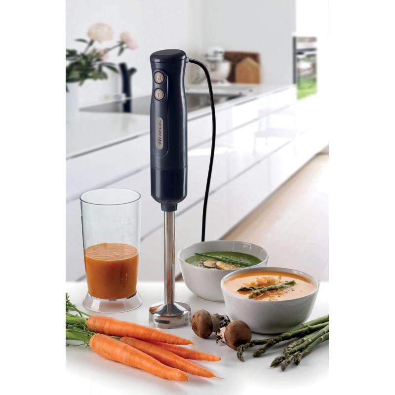 Ariete FRULLATORE A IMMERSIONE CON LAMA IN ACCIAIO INOX GRIGIO SCURO &AMP; TORTORA Qualità Garantita