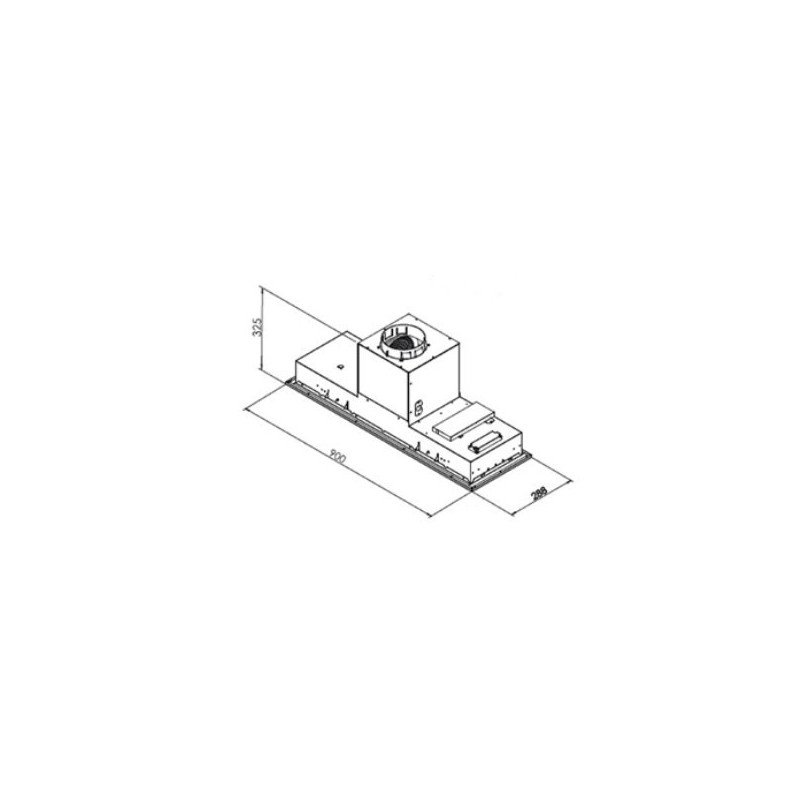 Lofra Gardenia 90 Integrato Acciaio inox 800 m³/h Nuova
