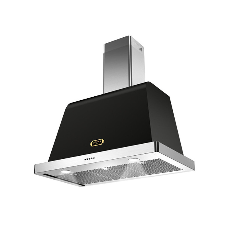 Lofra Dolcevita 120 Cappa aspirante a parete Nero Acciaio inox 800 m³/h A