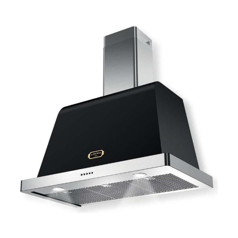 Lofra Dolcevita 90 Cappa aspirante a parete Nero Acciaio inox 800 m³/h Fino Al -60%