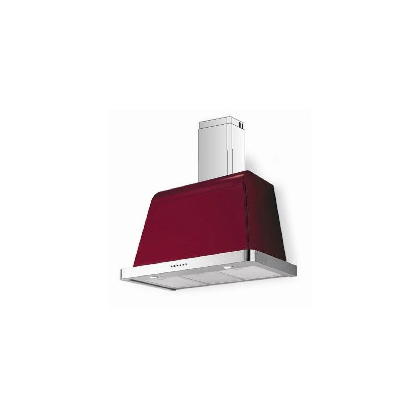 Lofra Dolcevita 90 Cappa aspirante a parete Borgogna Acciaio inox 800 m³/h Shopping Online