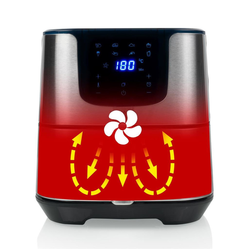 Princess 182060 Singolo 5 5 L Indipendente 1700 W Friggitrice ad aria calda Argento Sottocosto