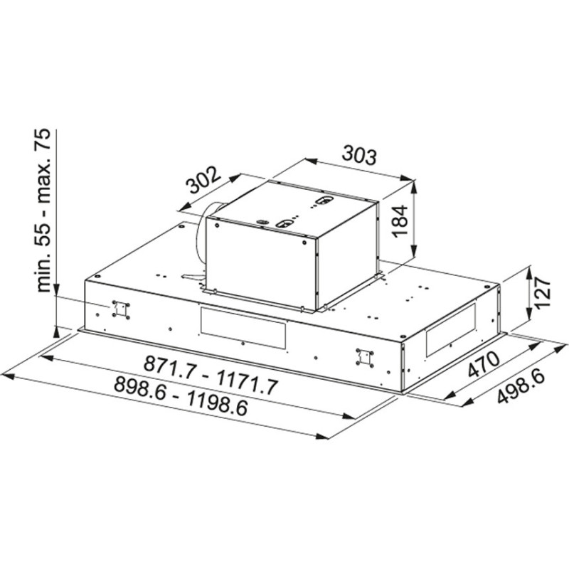 Franke FCBI 926 XS Integrato a soffitto Acciaio inox 700 m³/h A Shopping Online